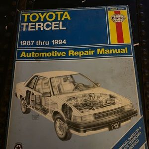 Haynes Toyota Tercel 1987 - 1994 automotive repair manual 92085(2106)